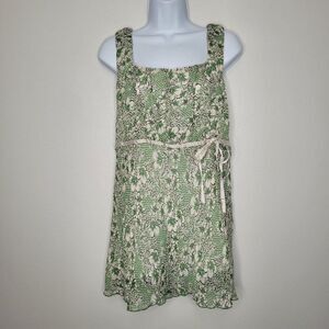 Brown green floral babydoll plus size y2k going out party top cute boho cottage